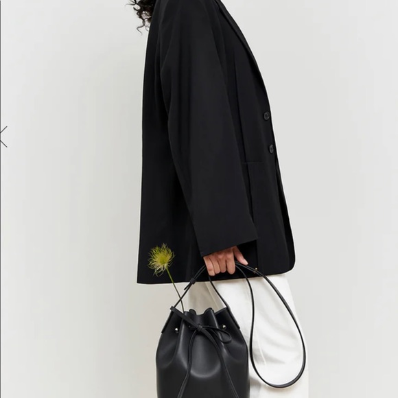 Mansur Gavriel Mini Bucket Bag - black / silver - Picture 6 of 6